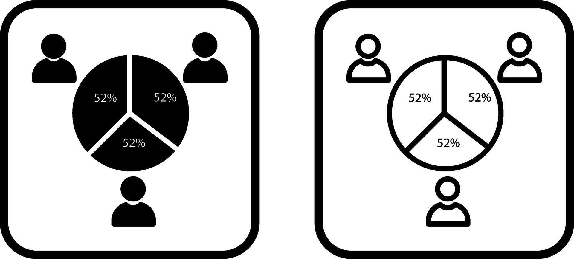 icono de vector de estadísticas de candidatos