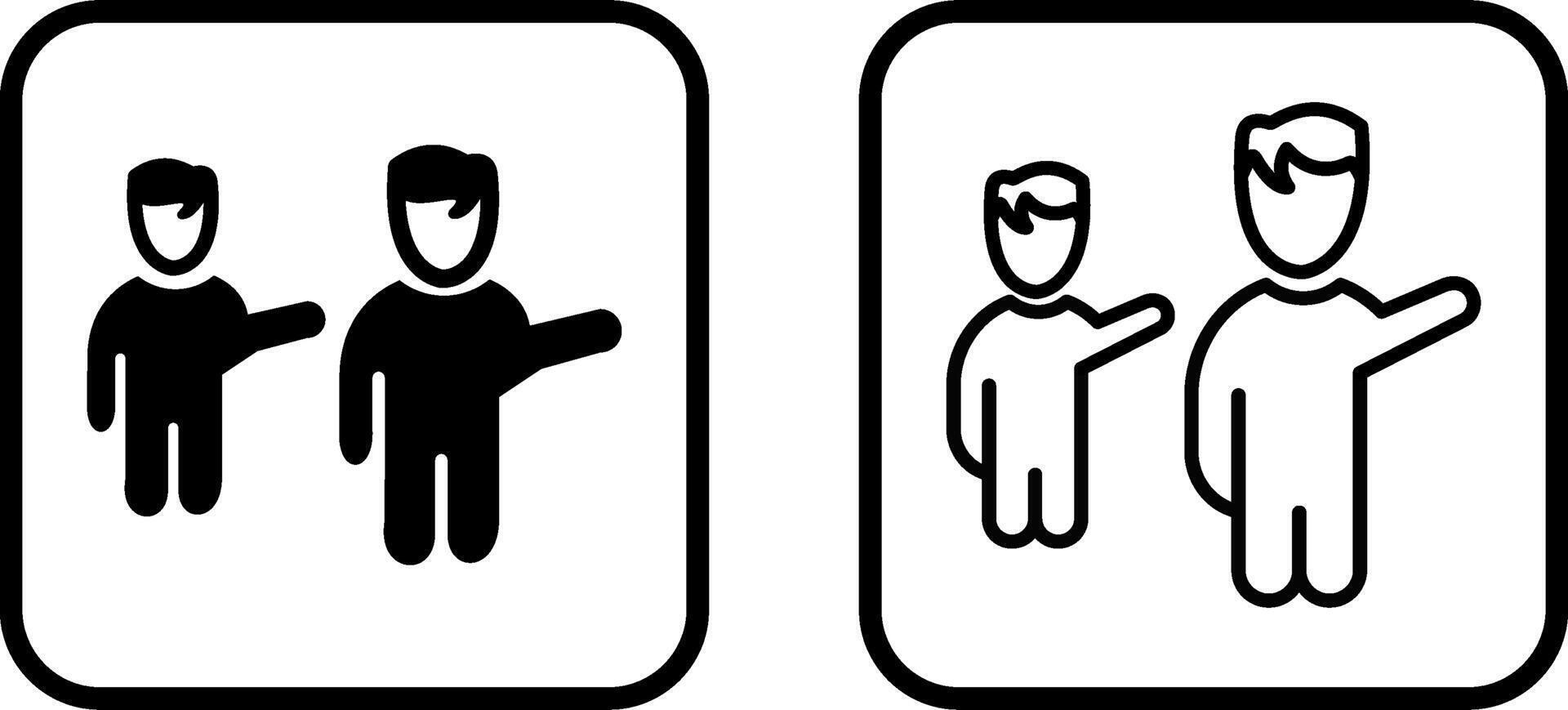 Waving to People Vector Icon