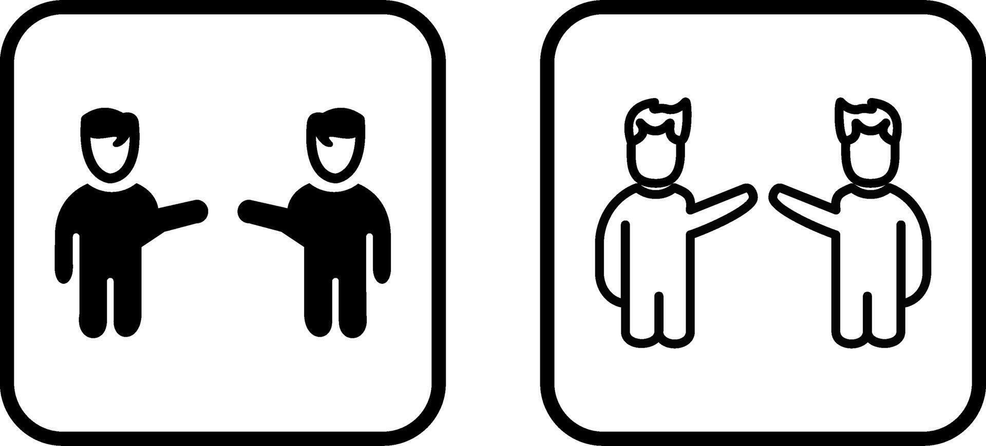 Waving to People Vector Icon