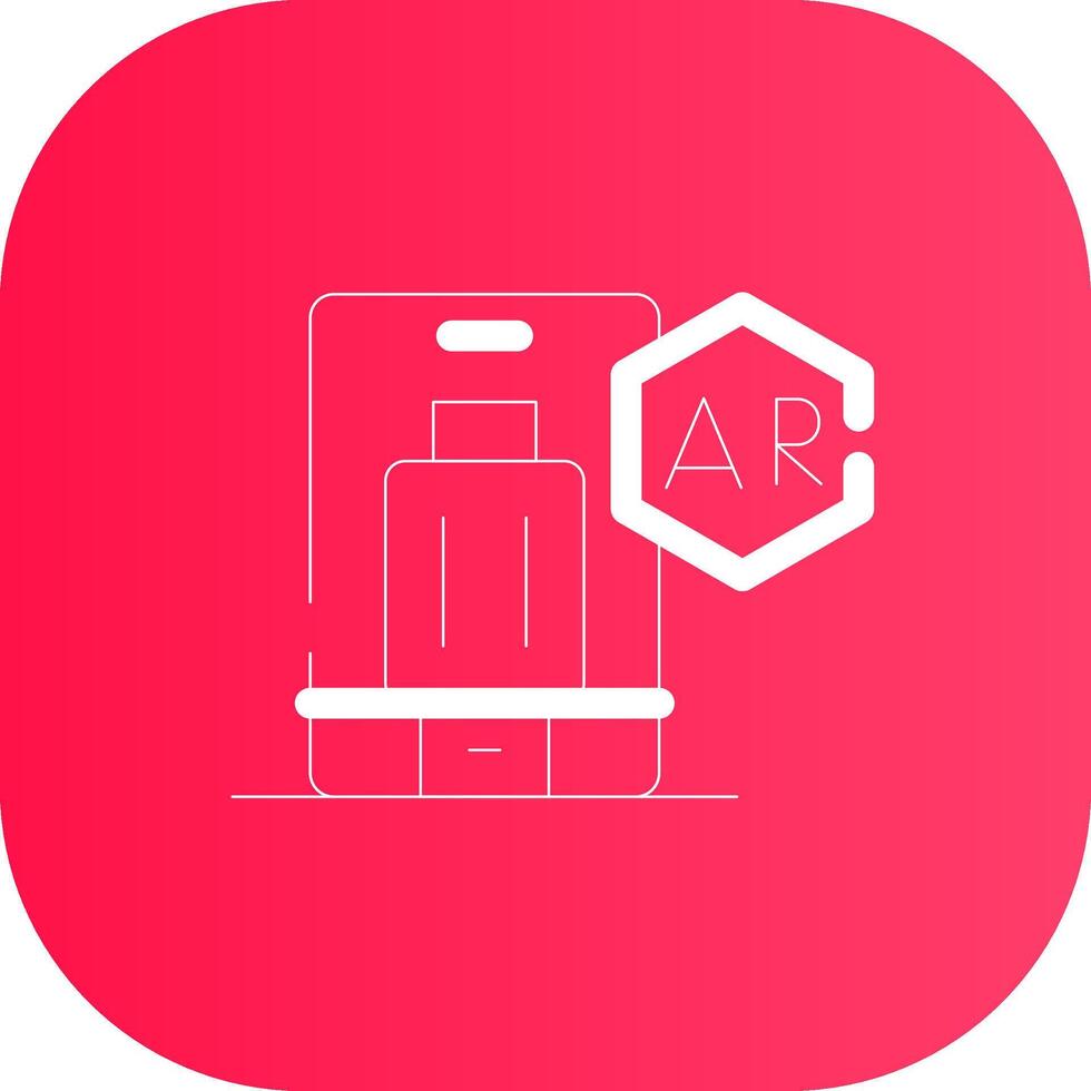 Line Round Corner Gradient vector
