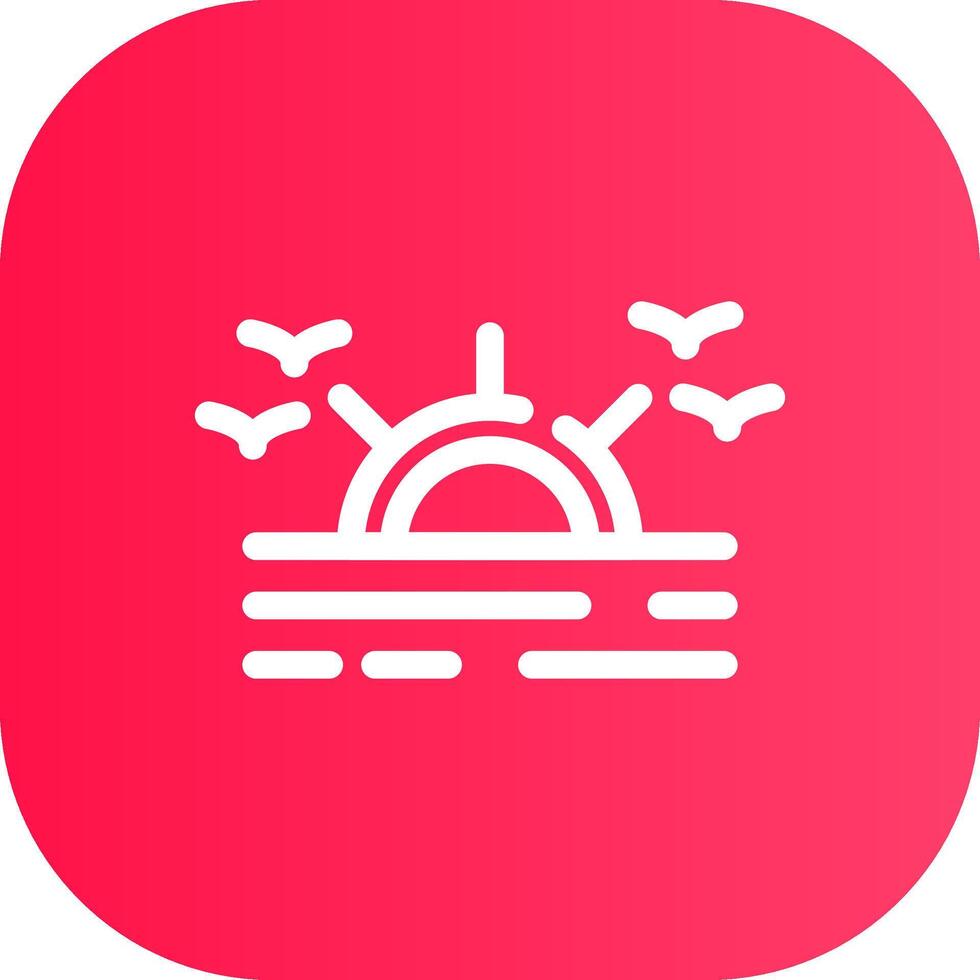Line Round Corner Gradient vector