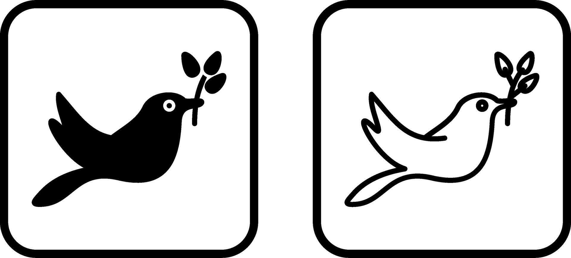 Cute Bird Vector Icon