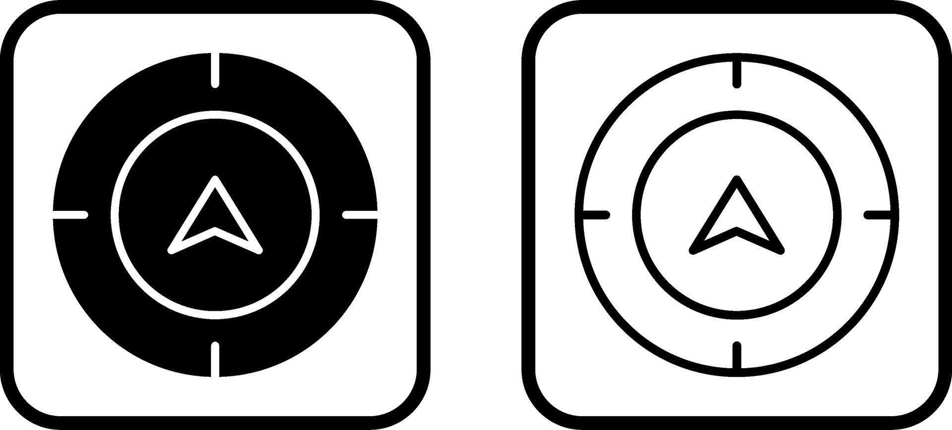 Directional Compass Vector Icon