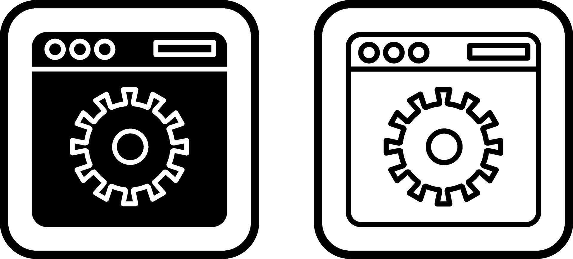 Website Settings Vector Icon