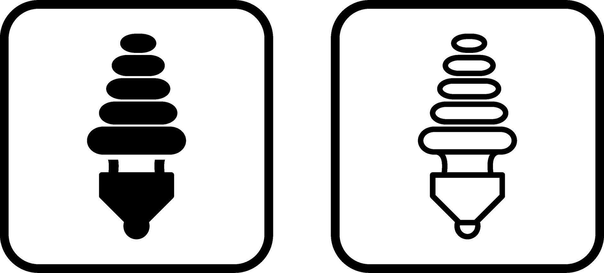 Energy Saver Bulb Vector Icon