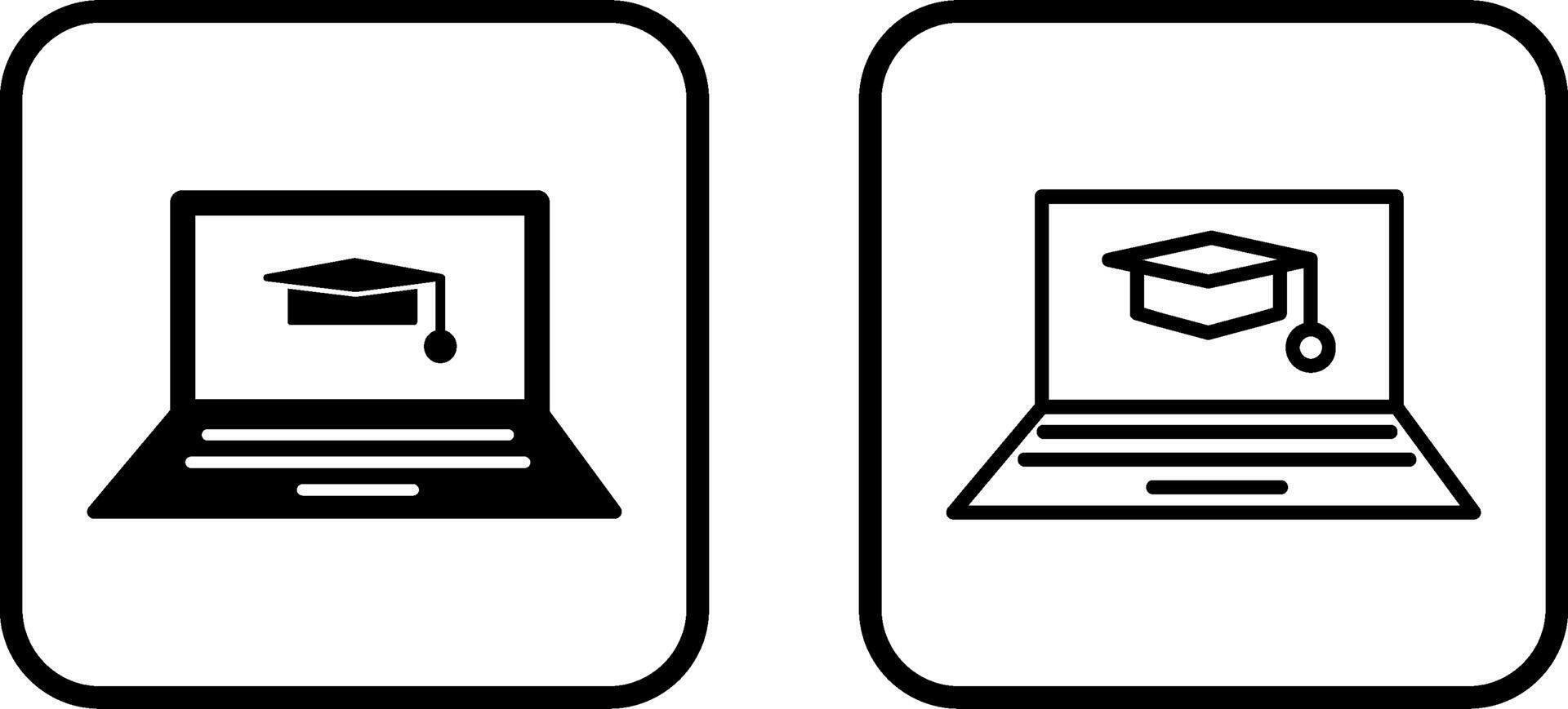 Online Degree Vector Icon