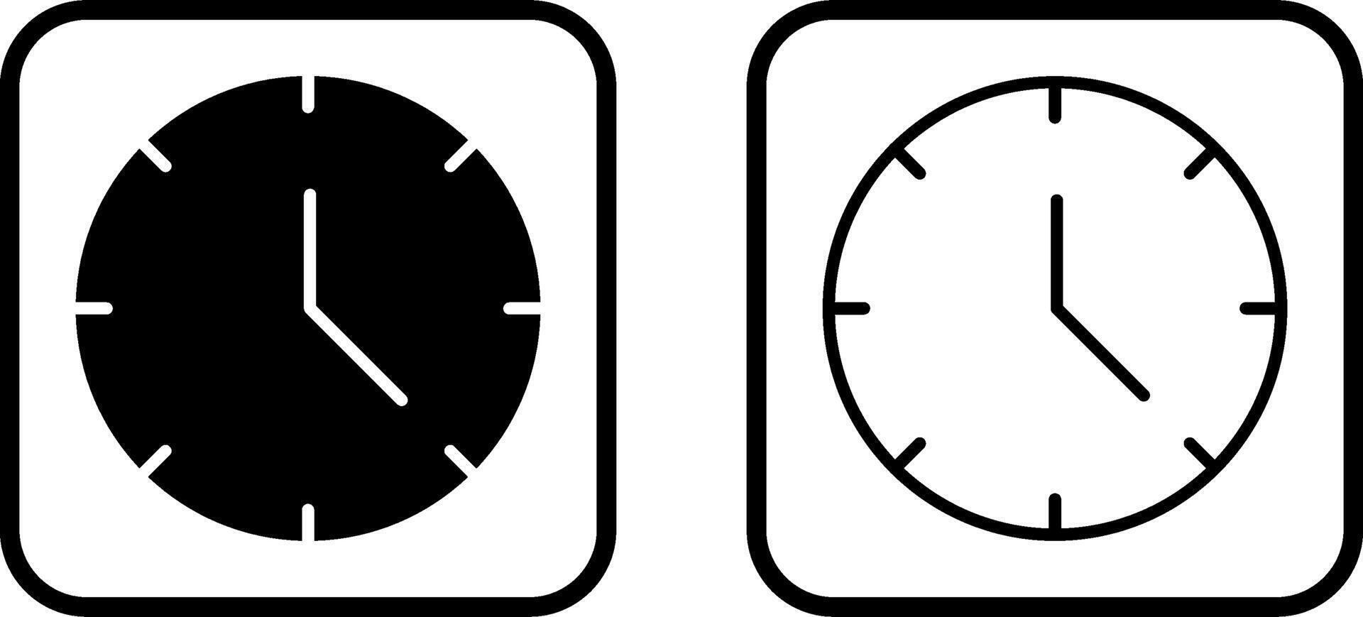 Clock Vector Icon