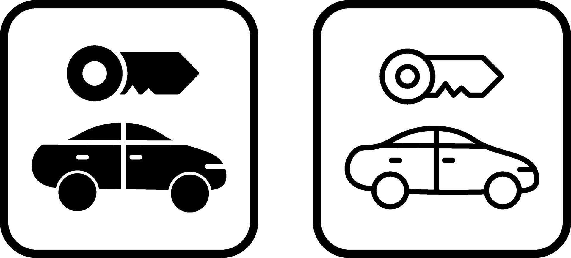 Rent a Car Vector Icon