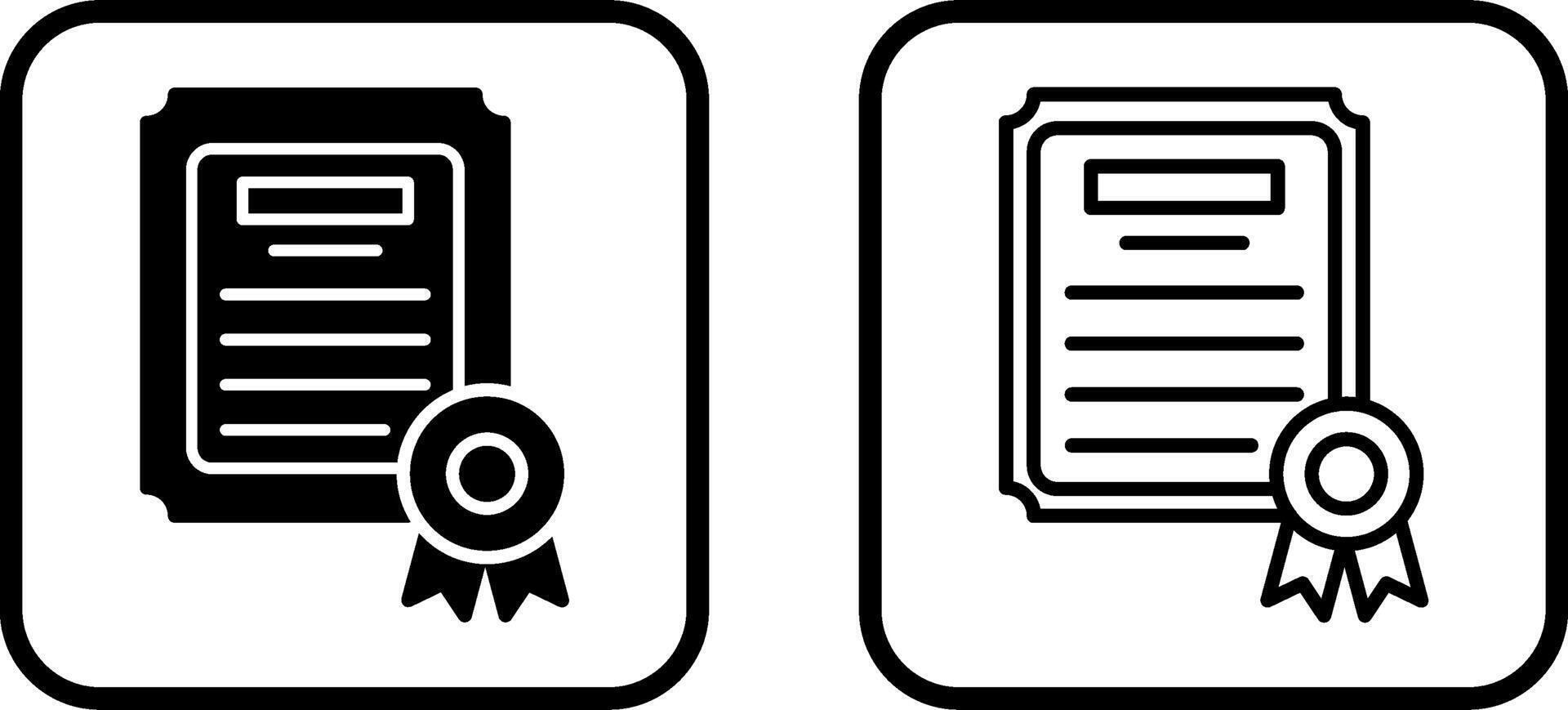 Diploma Vector Icon