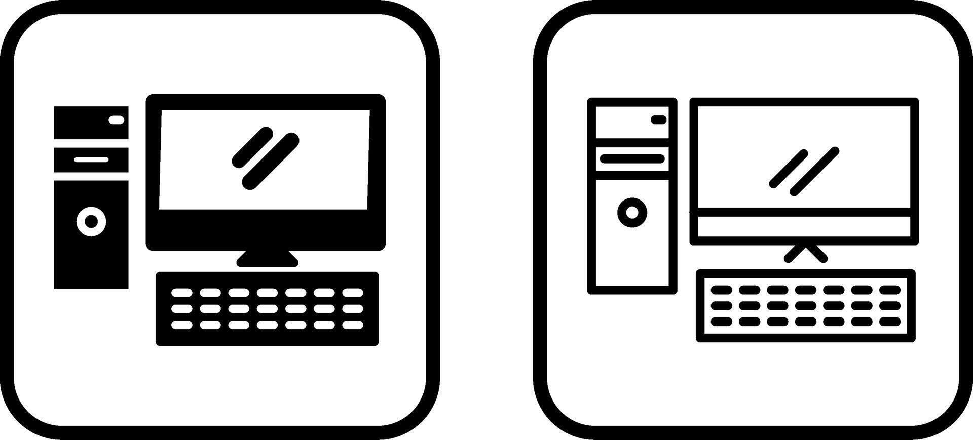 Computer Vector Icon