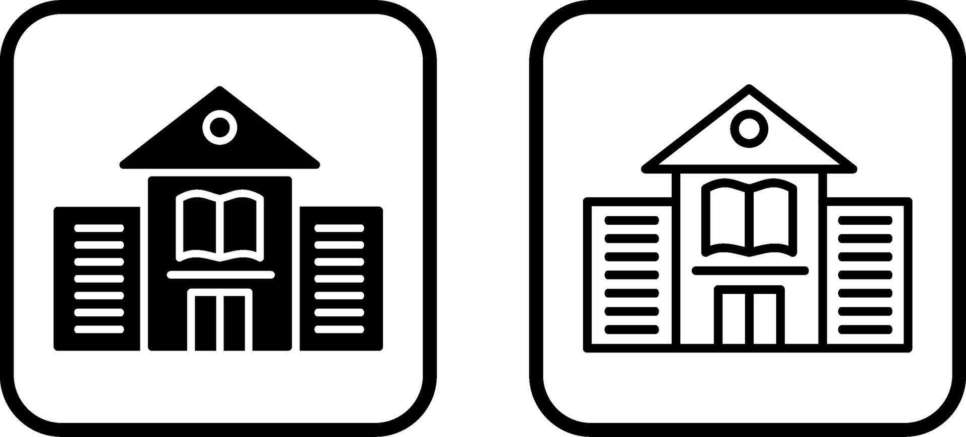 Library Building Vector Icon