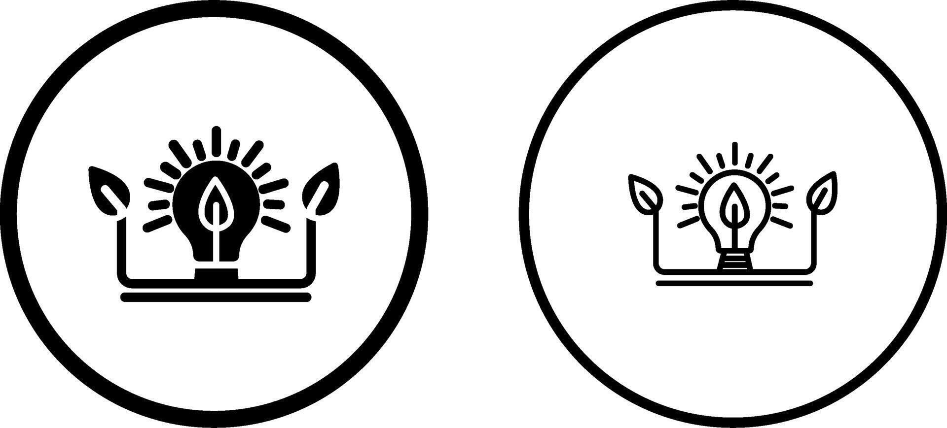 Ecology Bulb Vector Icon