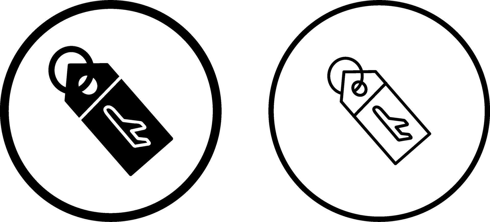 Luggage Tag Vector Icon