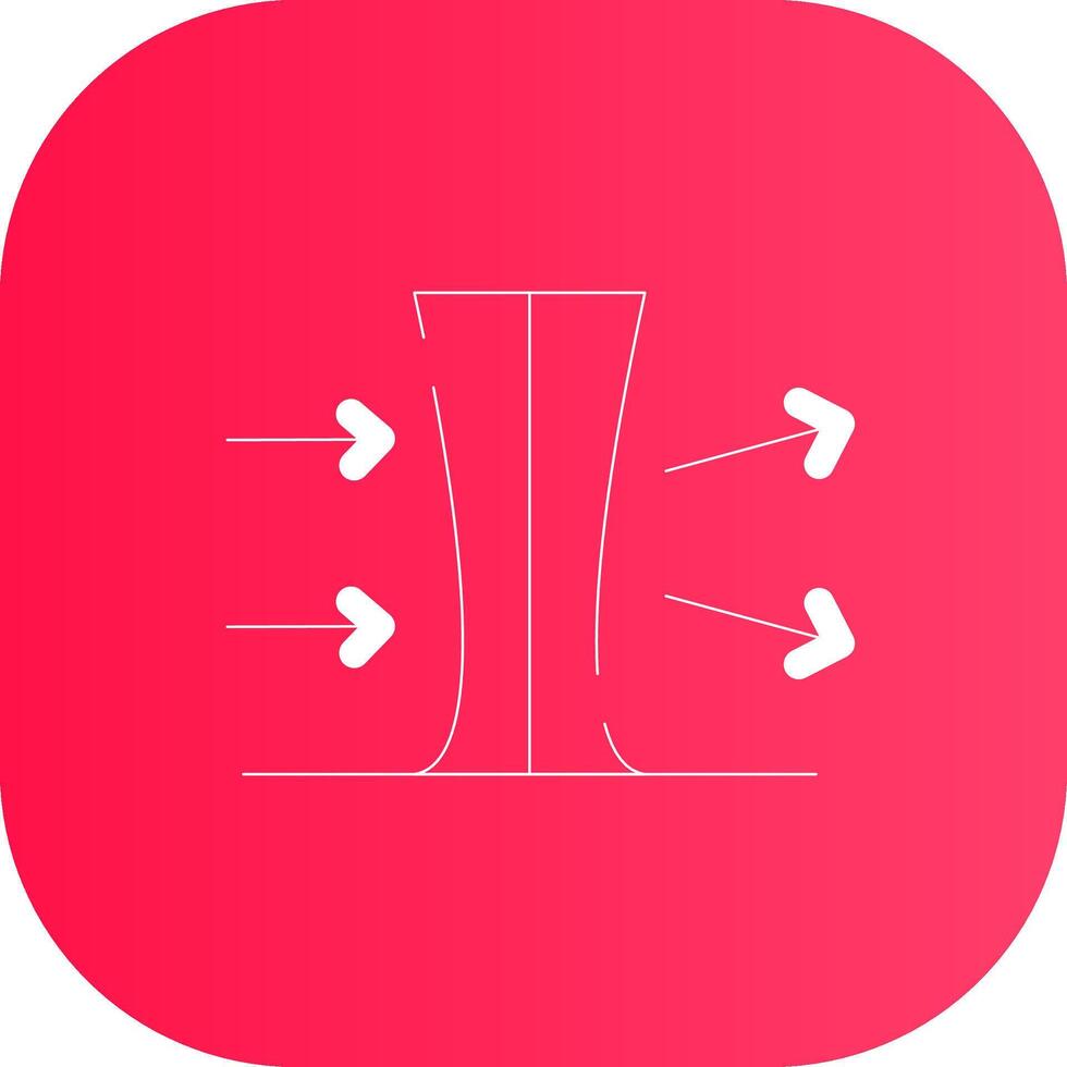 Line Round Corner Gradient vector