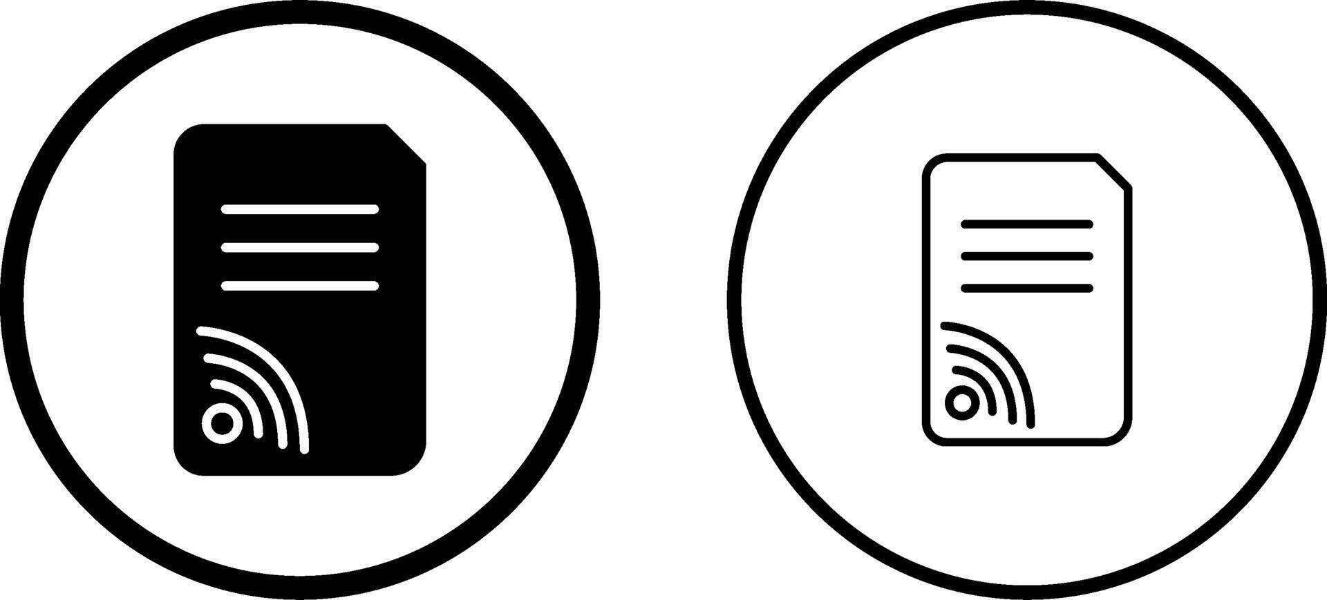 Wireless Vector Icon