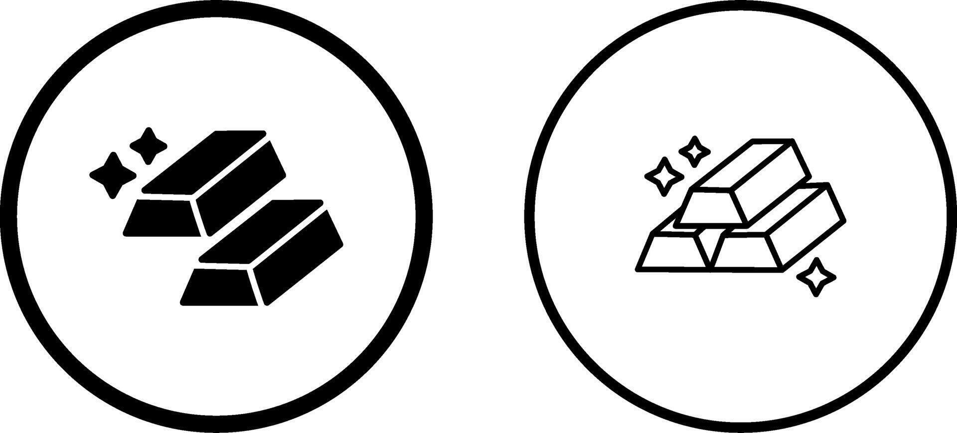 Gold Bars Vector Icon