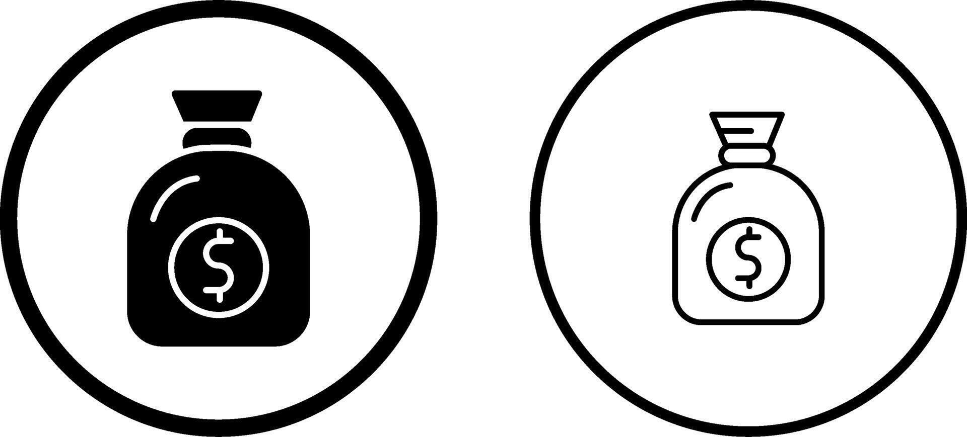Sack Of Money Vector Icon