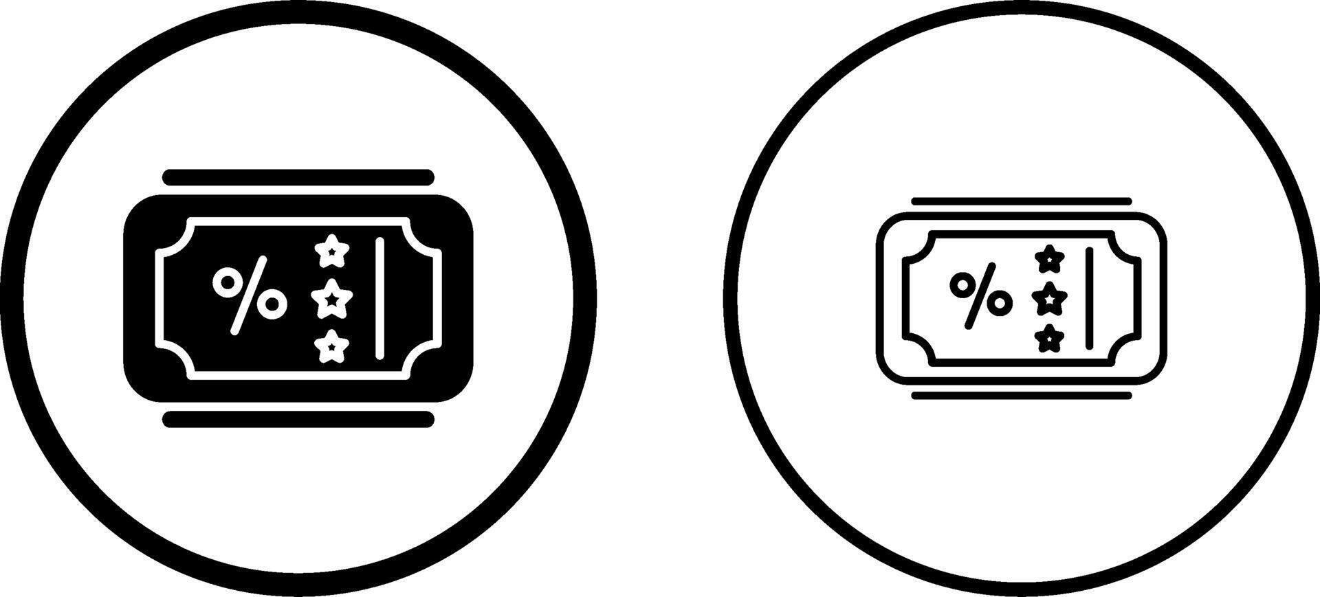 Sale Ticket Vector Icon