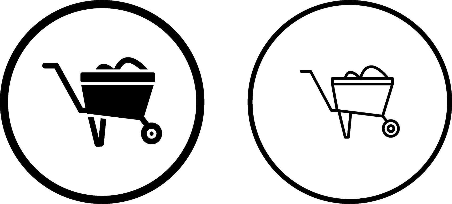 Wheelbarrow Vector Icon