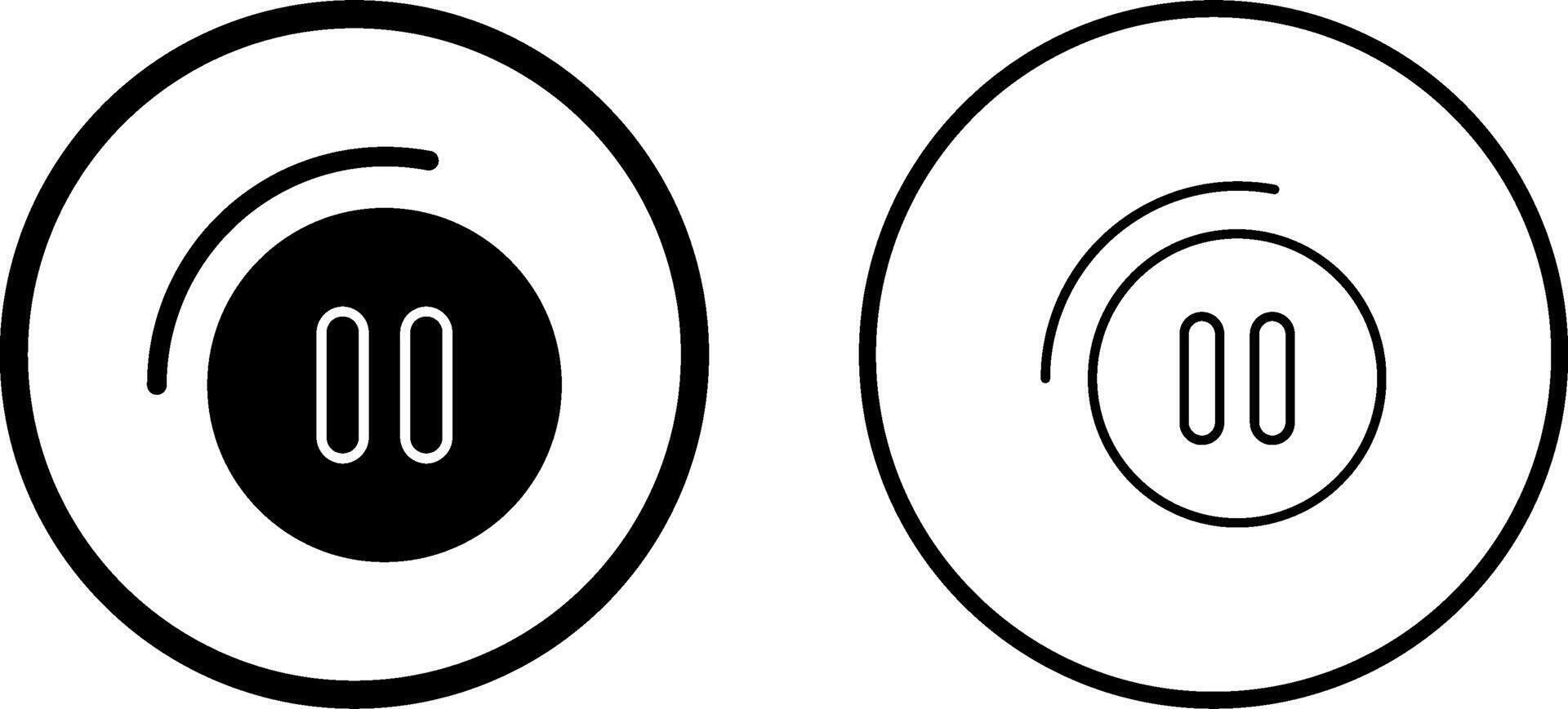 Pause Button Vector Icon