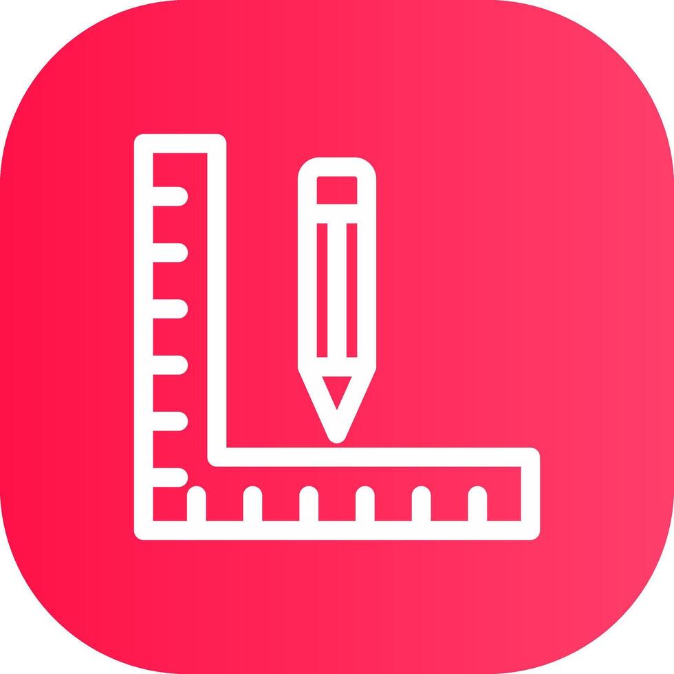 Line Round Corner Gradient vector