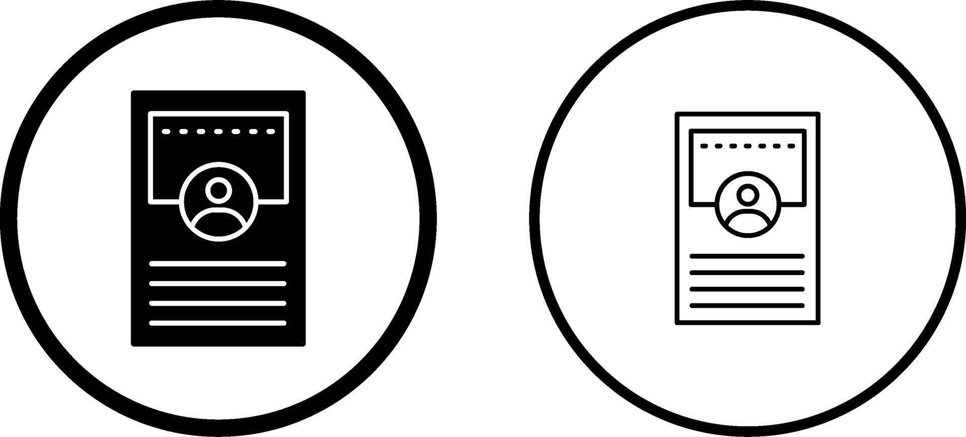 Profile Vector Icon