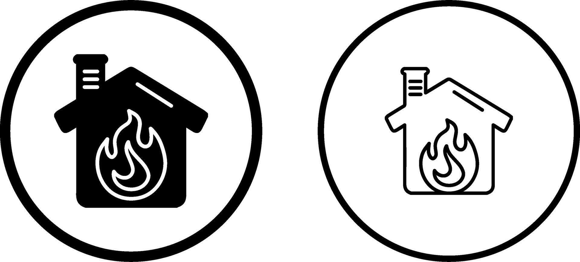 Housefire Vector Icon