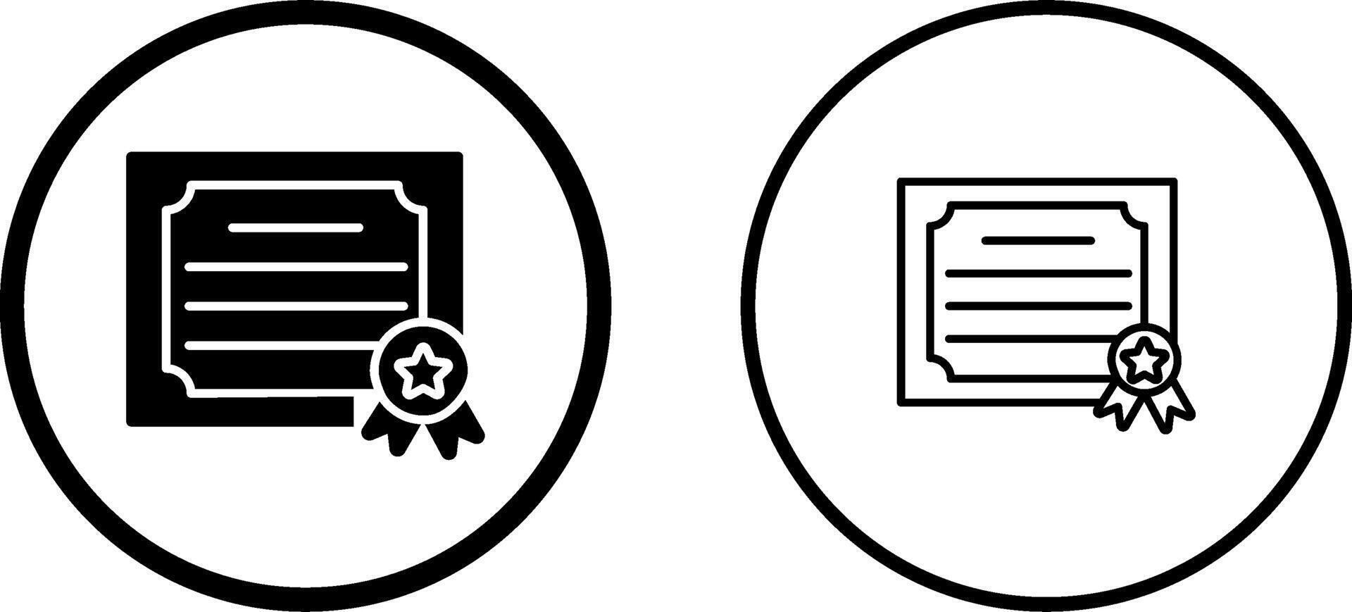 Certificate Vector Icon