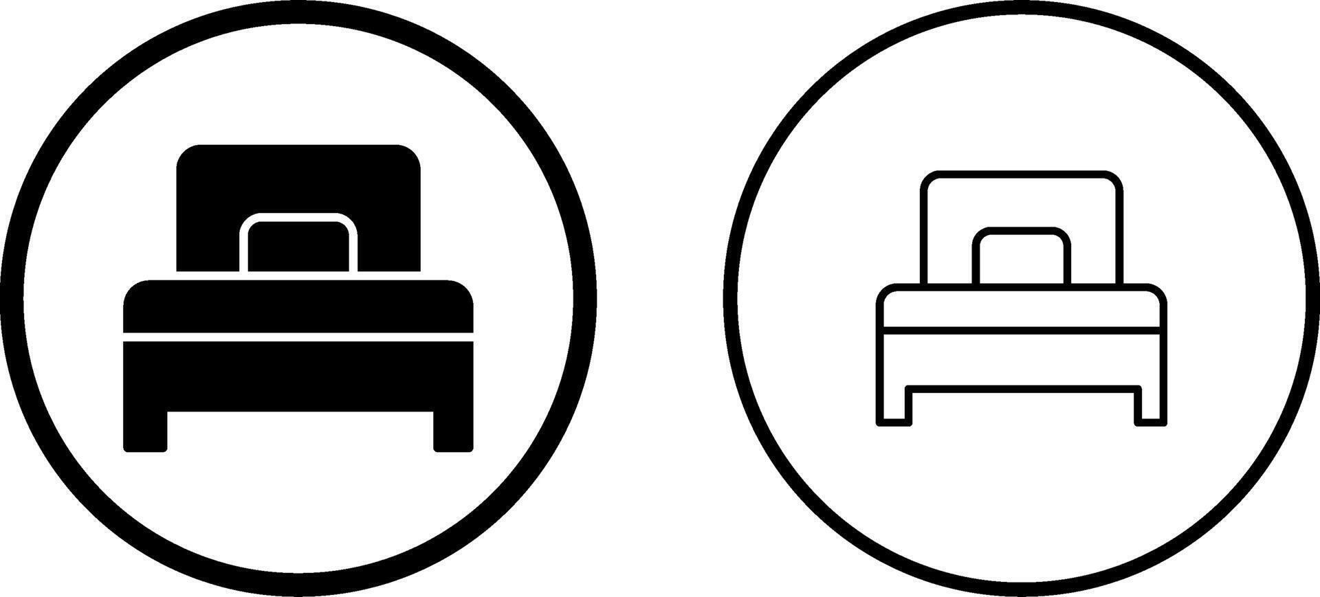 Single Bed Vector Icon