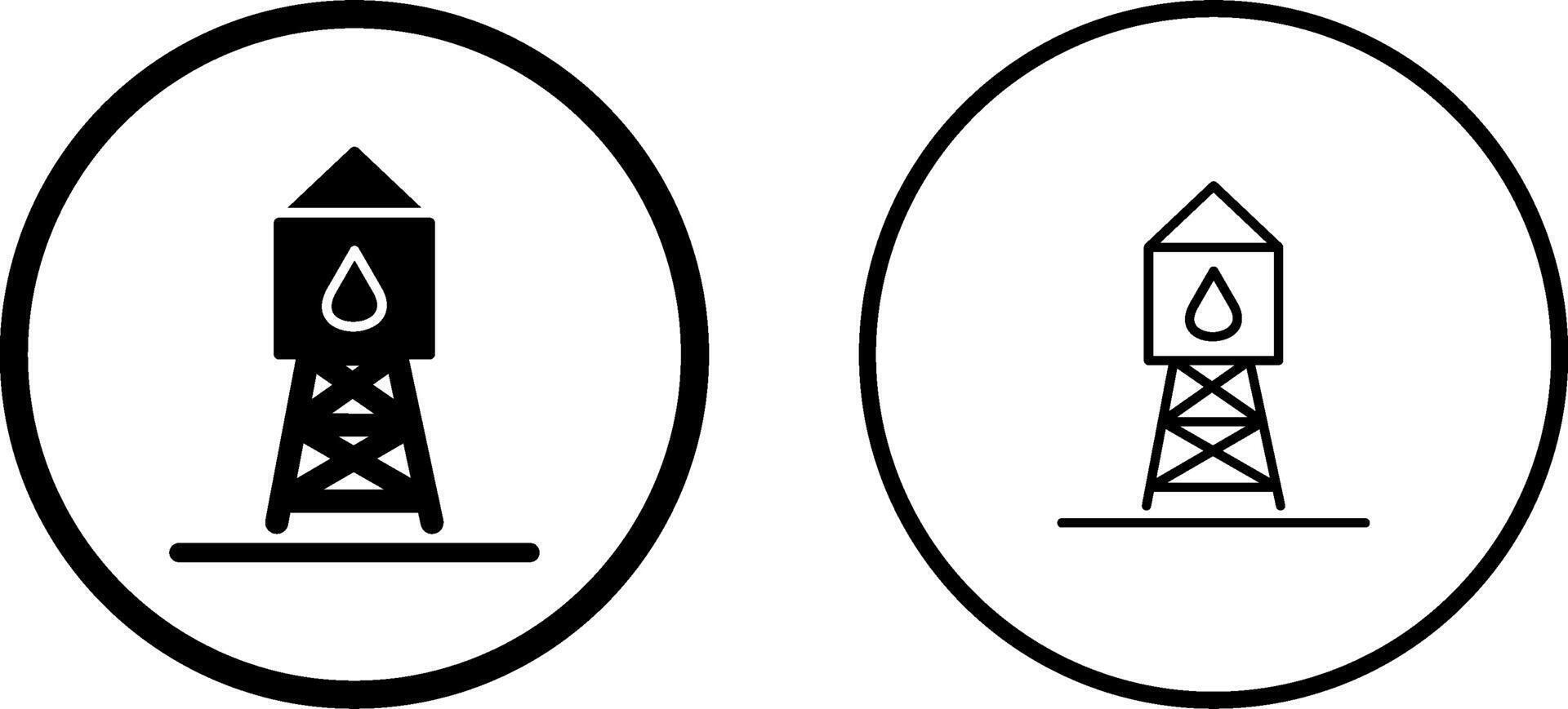Water Tower Vector Icon