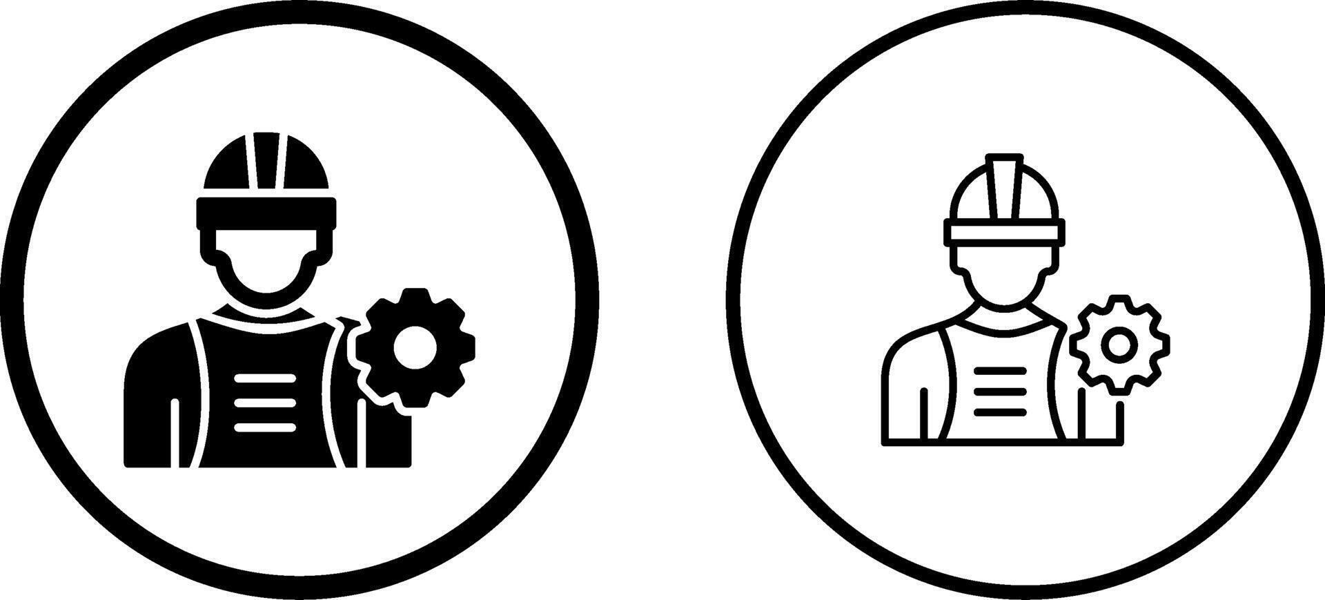 Industry Worker Vector Icon