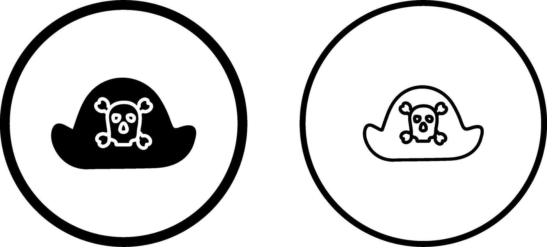 Pirate in Hat Vector Icon