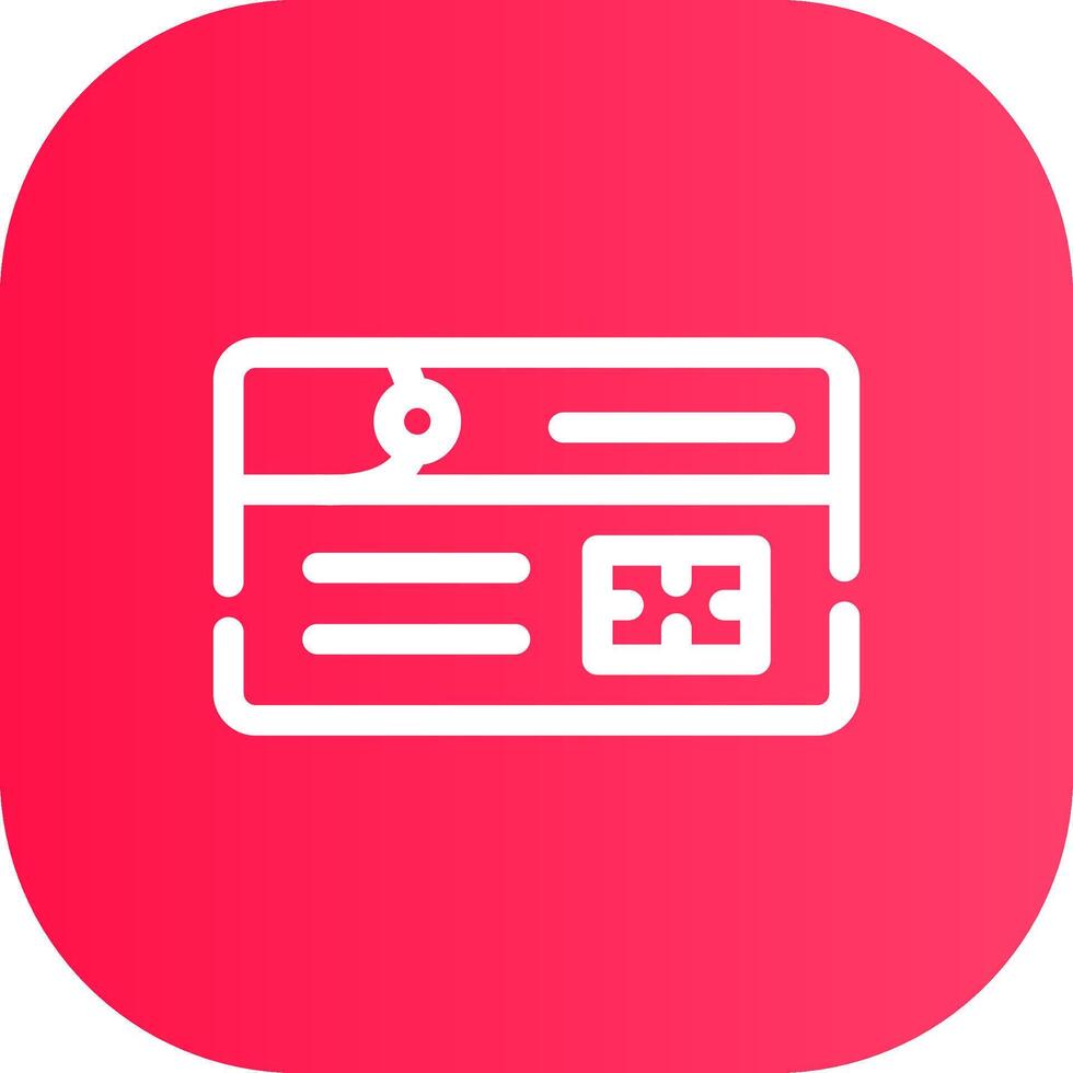 Line Round Corner Gradient vector