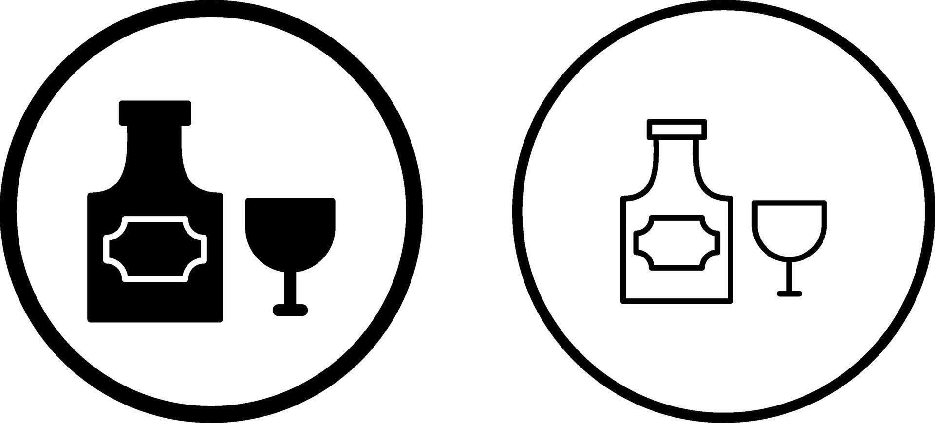 Bottle of Rum Vector Icon