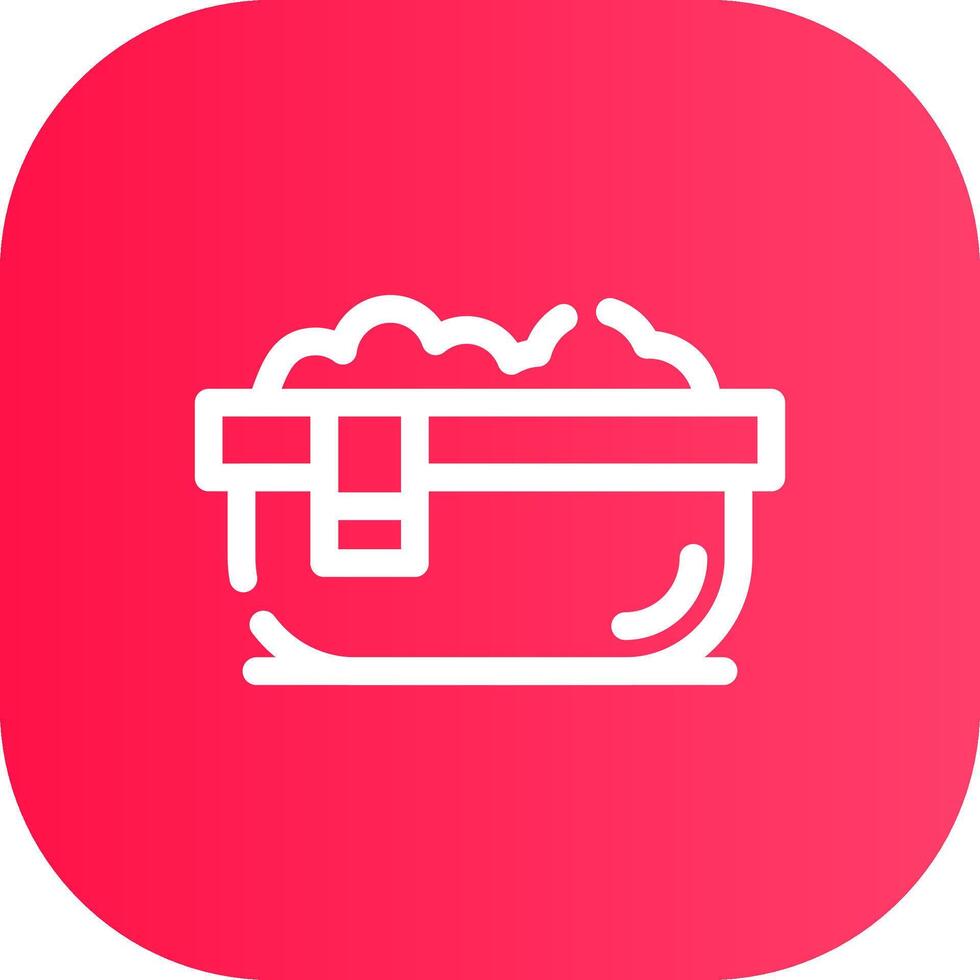 Line Round Corner Gradient vector