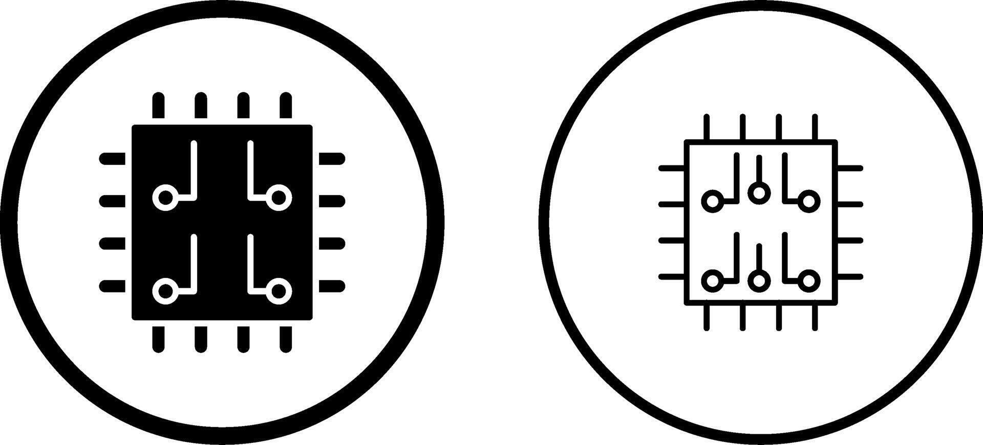icono de vector de chip