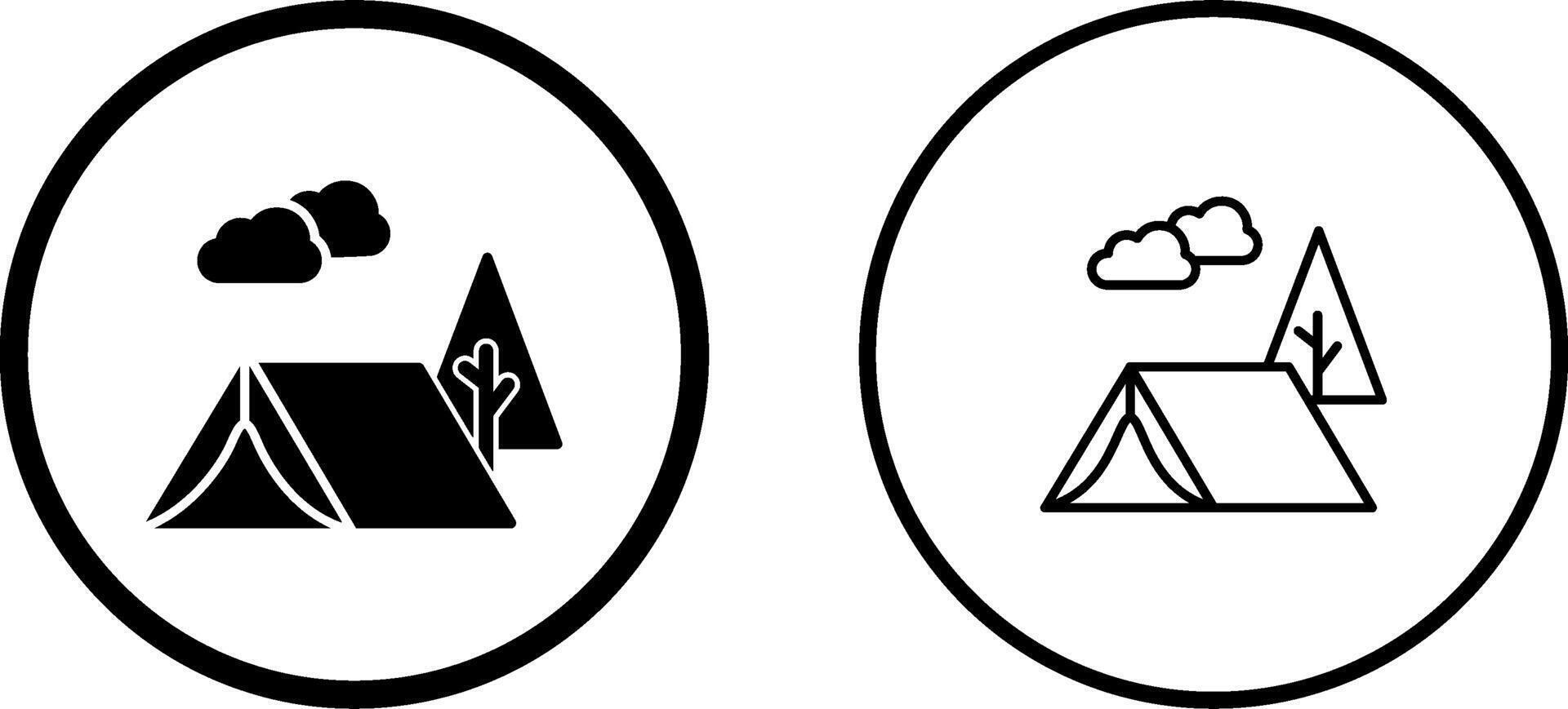 Tent Vector Icon