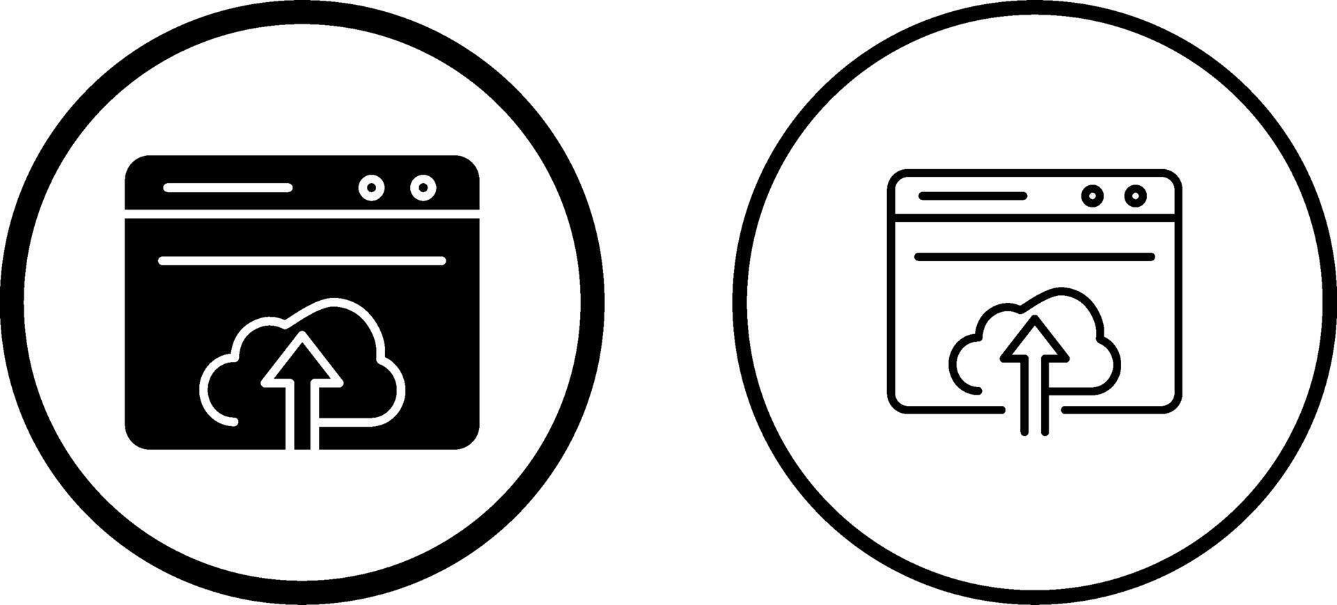 Upload Web Vector Icon