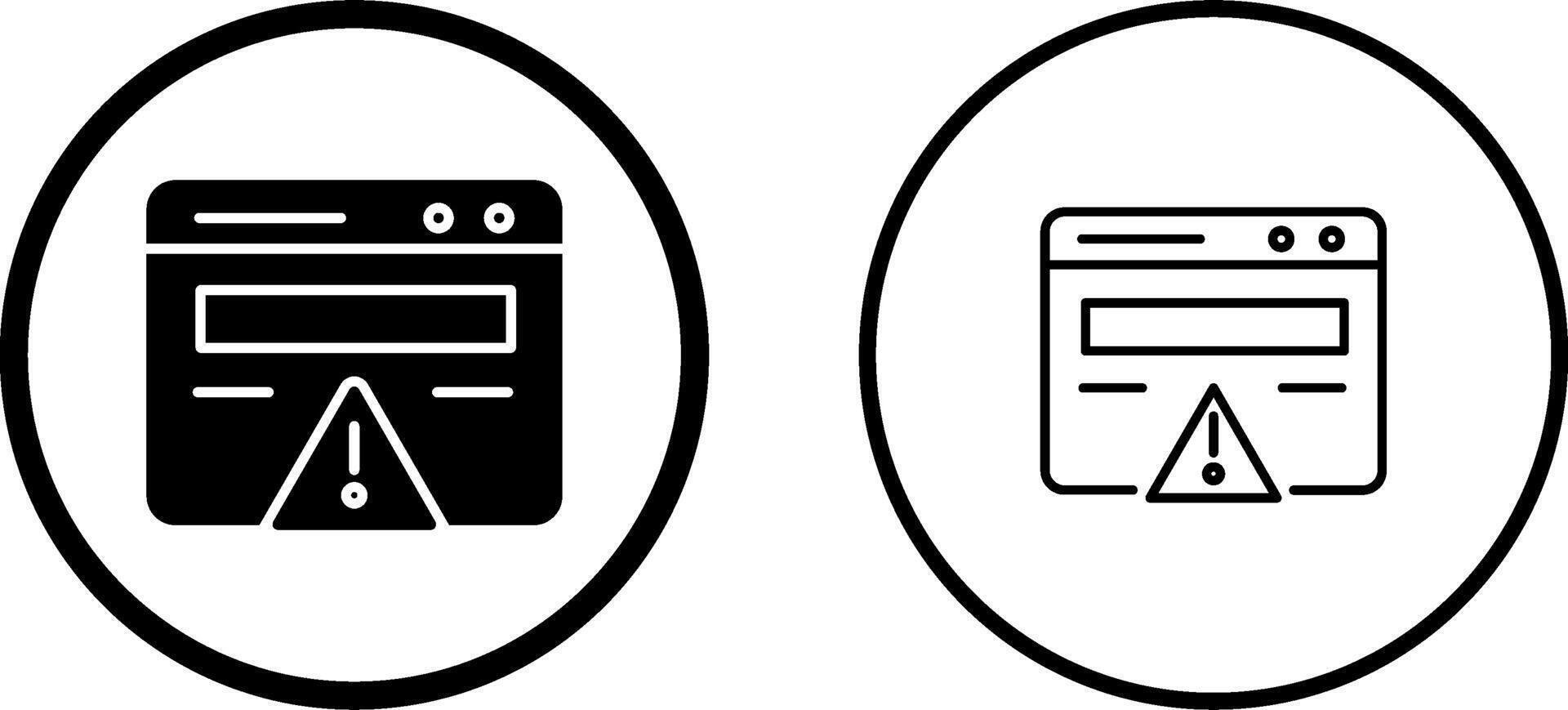 Web Error Vector Icon