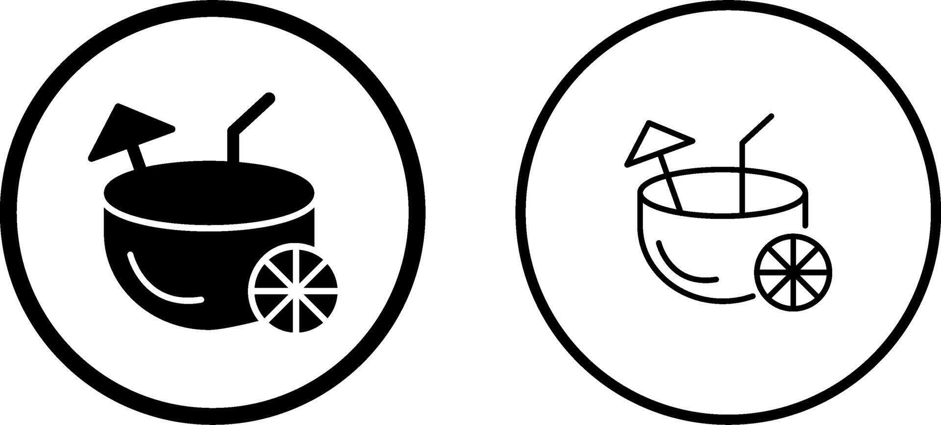 Coconut Drink Vector Icon