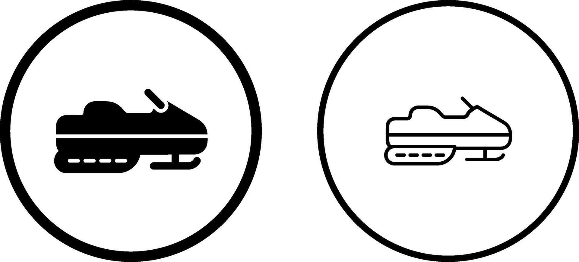 Snowmobile Vector Icon