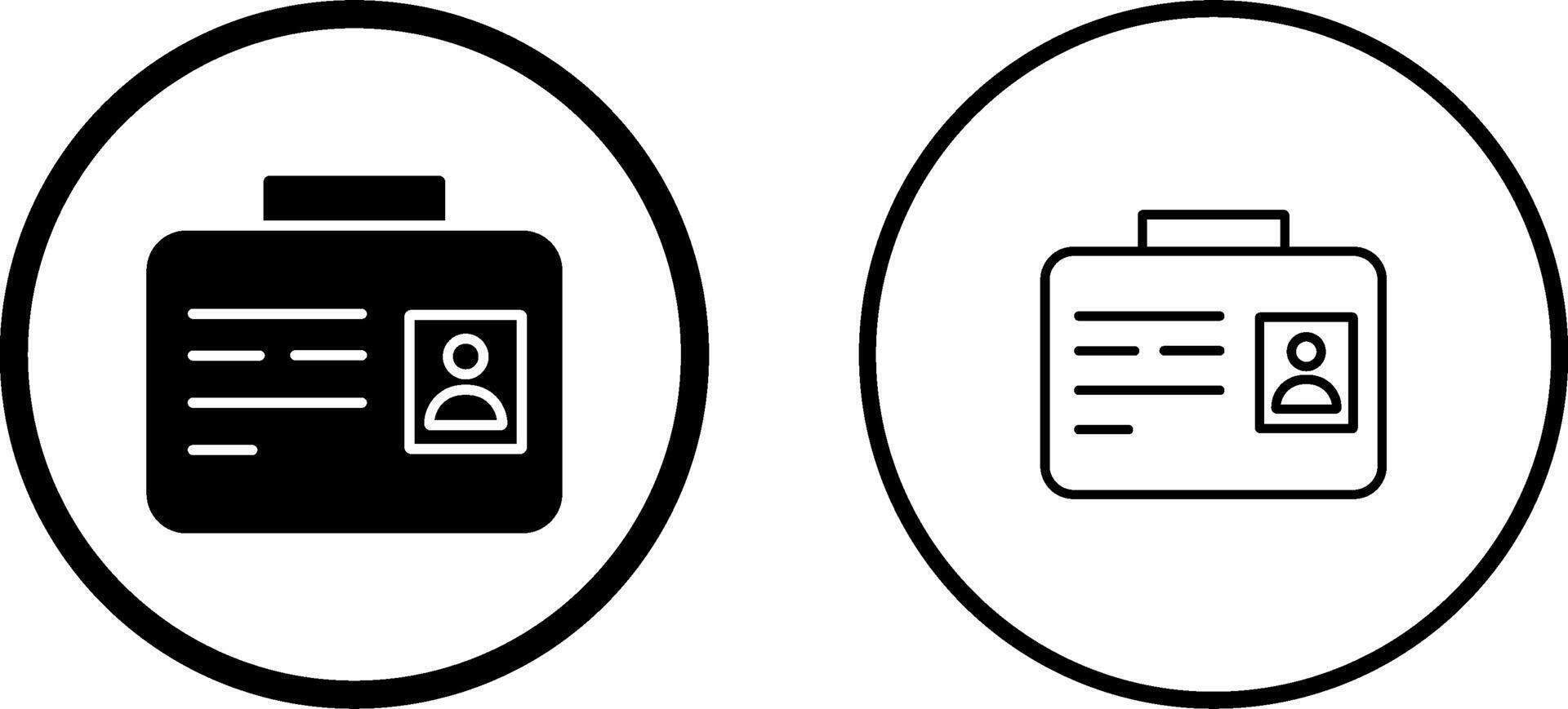 Employee ID Vector Icon