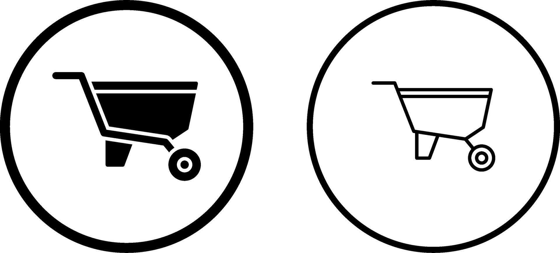 Wheelbarrow Vector Icon