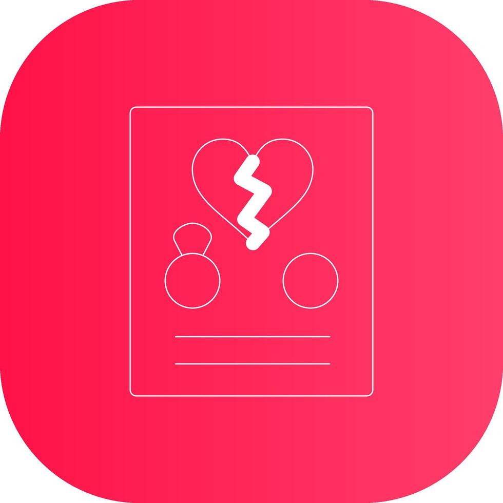 Line Round Corner Gradient vector