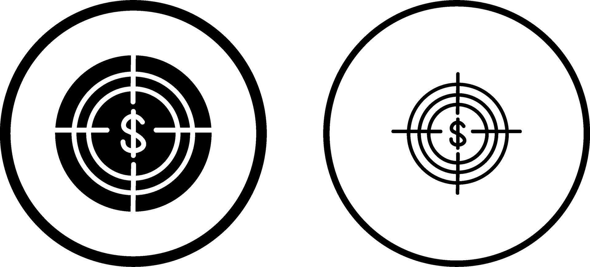 Economic Target Vector Icon