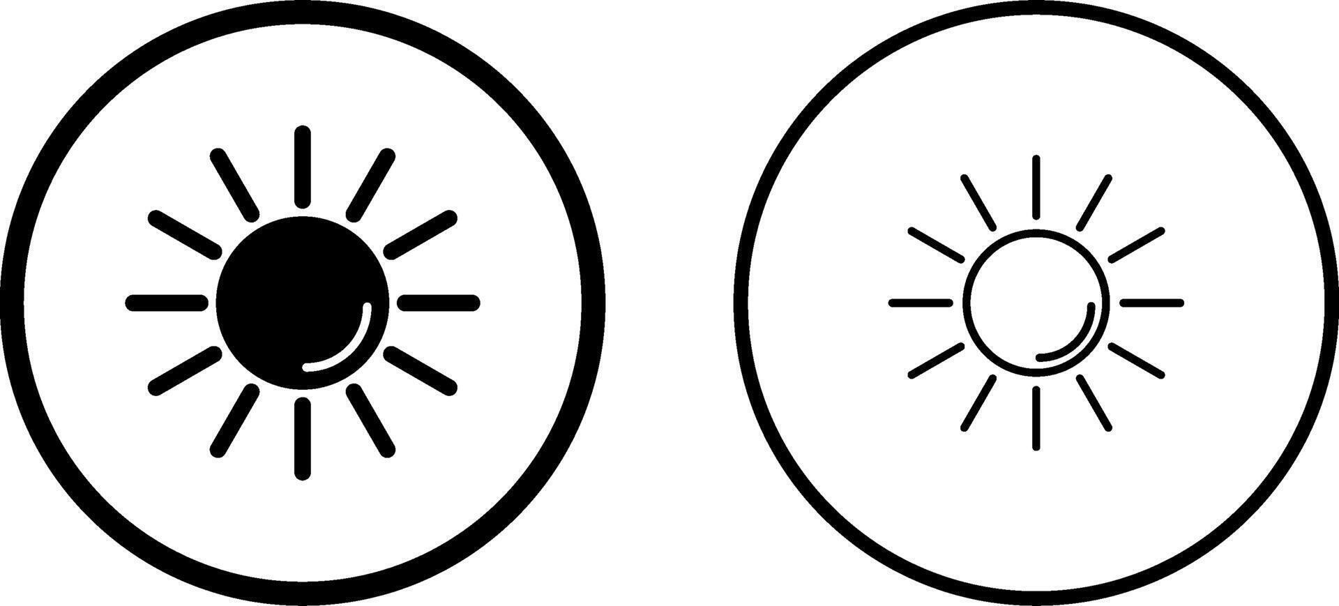 UV Radiation Vector Icon
