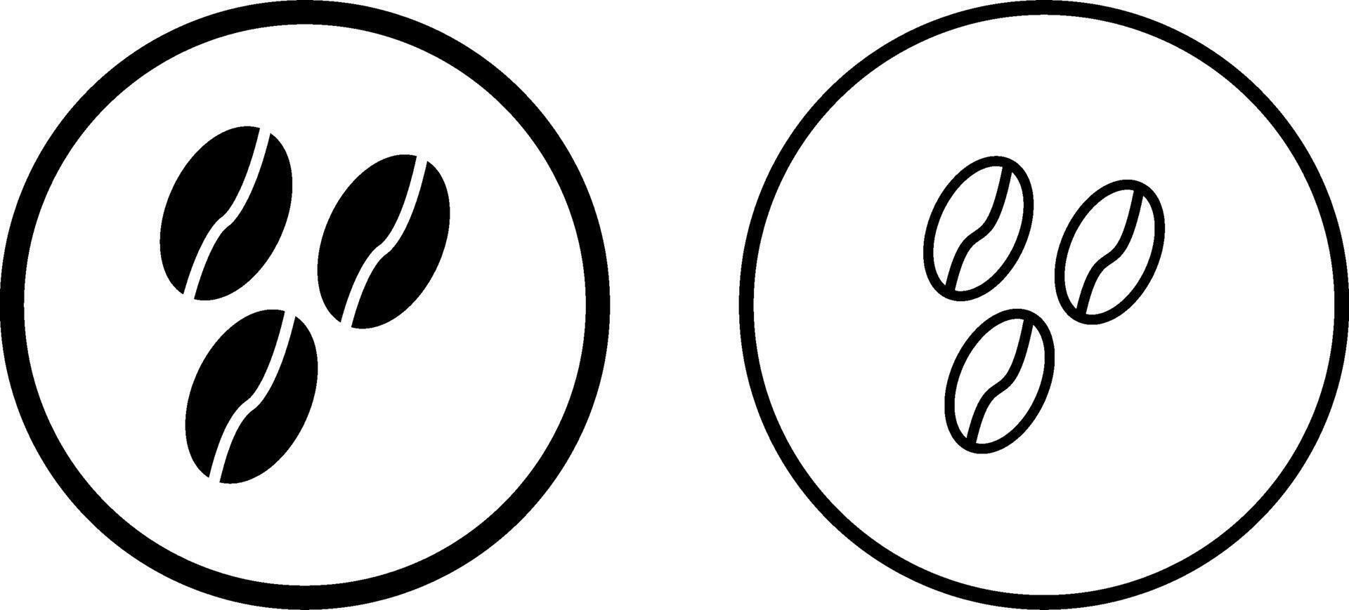 Coffee Beans Vector Icon