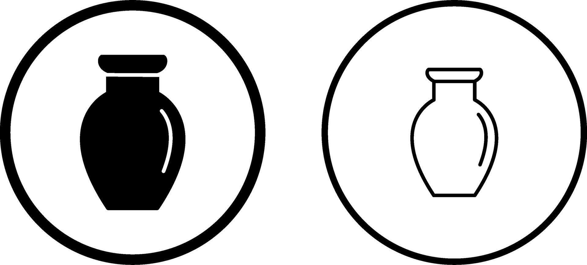 Vase Exhibit Vector Icon