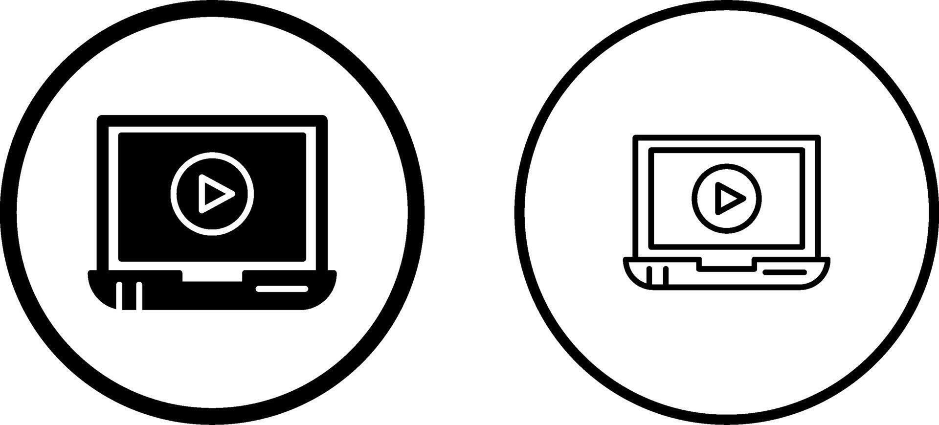 Video Screening Vector Icon