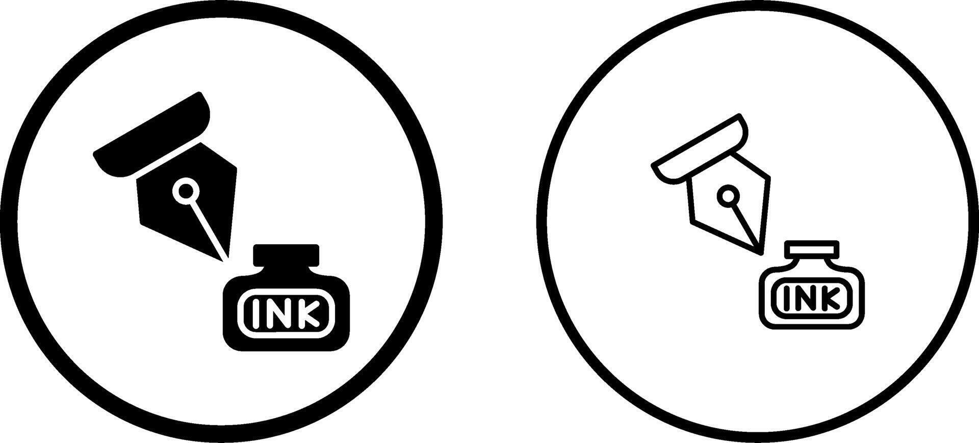Ink and Pen Vector Icon